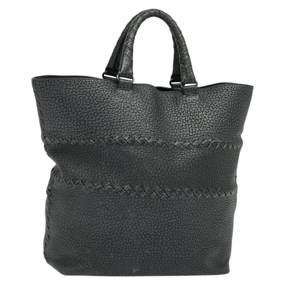 Bottega Veneta Intrecciato Tote Bag Gray